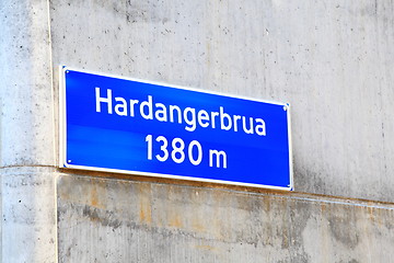 Image showing The Hardanger bridge