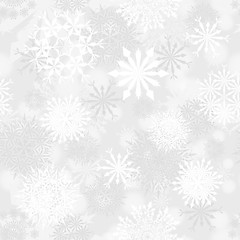 Image showing Seamless snowflake patterns