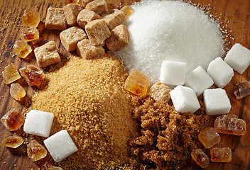 Image showing various types of sugar