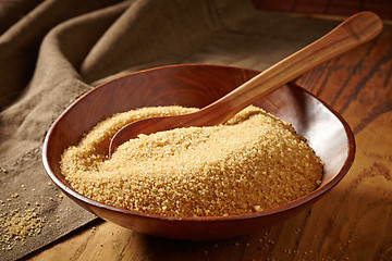 Image showing bowl of brown sugar 