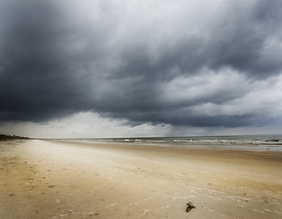 Image showing Ocean Beach Before Rain