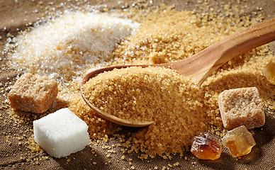 Image showing various types of sugar