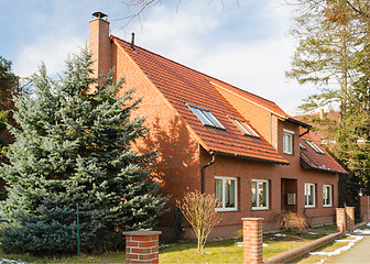 Image showing Traditional suburban european house 