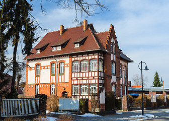 Image showing Exterior of splendid traditional european family villa