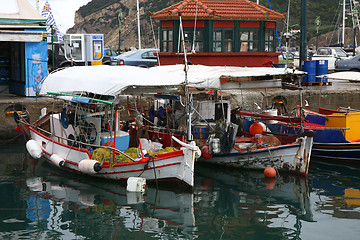 Image showing Fishing boats