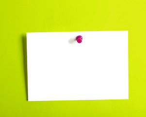 Image showing Empty Sticky on a wall