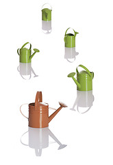 Image showing Watering cans