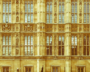 Image showing Retro looking Houses of Parliament