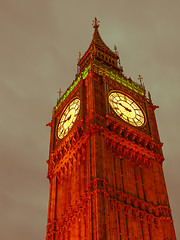 Image showing Retro looking Big Ben