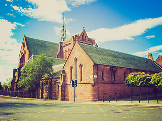 Image showing Retro looking Barony Parish Glasgow