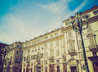 Image showing Retro look Piazza Carignano, Turin