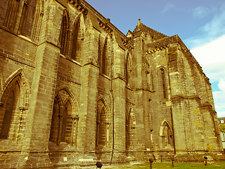 Image showing Retro look Glasgow cathedral