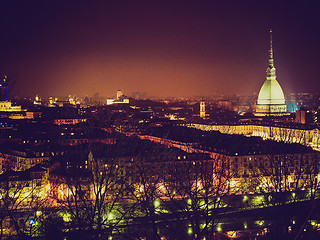 Image showing Retro look Turin view