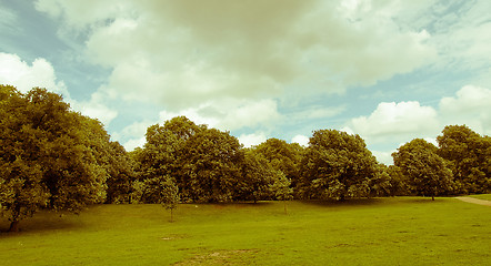 Image showing Retro looking Kensington gardens London