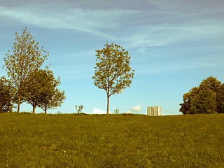 Image showing Retro looking Primrose Hill, London