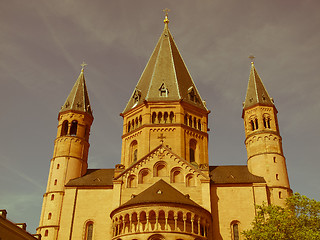 Image showing Retro looking Mainz Cathedral