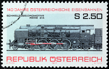 Image showing Steam Locomotive Stamp