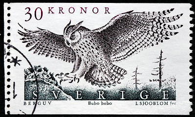 Image showing Eagle Owl Stamp