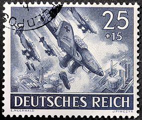 Image showing German Bomber Stamp