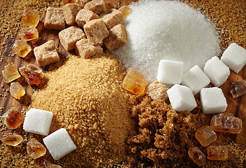 Image showing various types of sugar