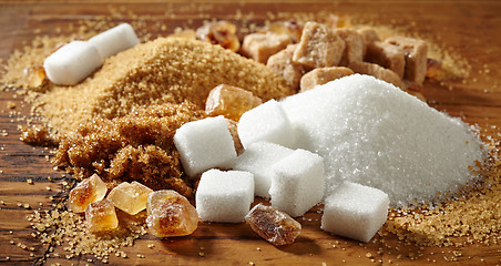 Image showing various types of sugar