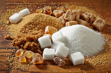 Image showing various types of sugar