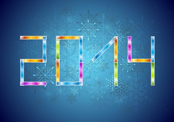 Image showing Bright Christmas vector background