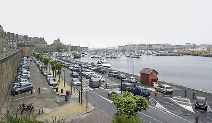 Image showing harbor scenery