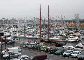 Image showing harbor scenery