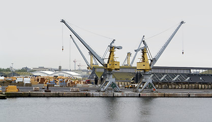 Image showing harbor scenery