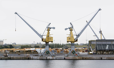 Image showing harbor scenery