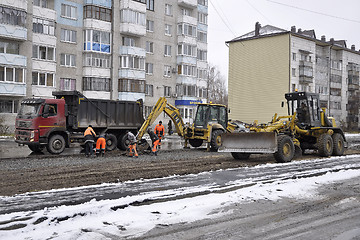 Image showing Special equipment on road construction