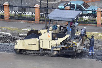 Image showing asphalt spreader