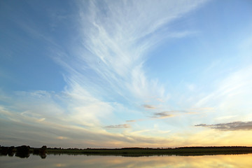 Image showing Landscape at sunset