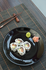 Image showing Sushi in restaurant