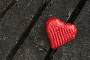 Image showing Red wrapped heart