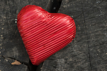 Image showing Red wrapped heart