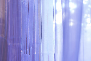 Image showing Purple transparent curtain background