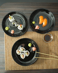 Image showing Sushi in restaurant