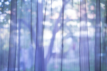 Image showing Purple transparent curtain background