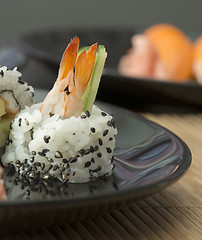 Image showing Sushi in restaurant