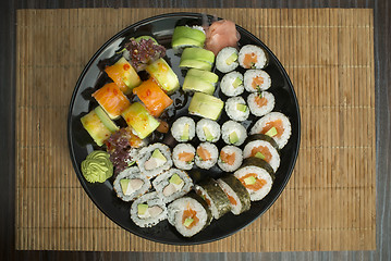 Image showing Sushi in restaurant