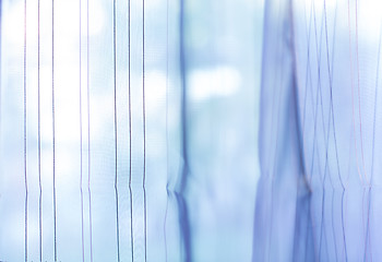 Image showing Purple transparent curtain background