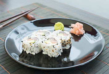 Image showing Sushi in restaurant