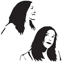 Image showing Face Silhouettes