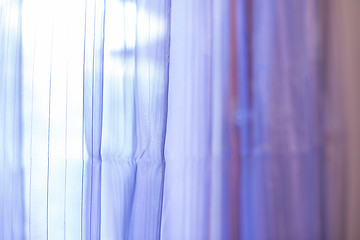 Image showing Purple transparent curtain background