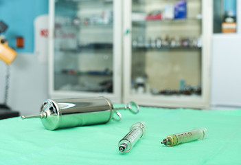 Image showing Glass syringe
