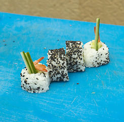 Image showing Sushi in restaurant