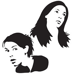 Image showing Face Silhouettes