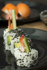 Image showing Sushi in restaurant